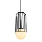 Matty, nowoczesna lampa wisząca, czarna, E27, MDM-3939/1 BK